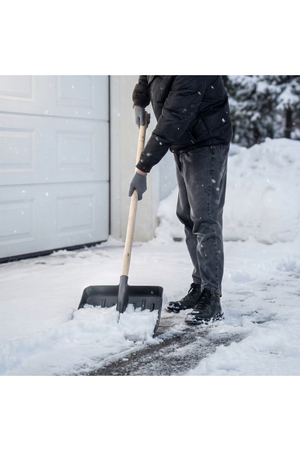 Лопата для уборки снега пластиковая, 420 х 425 мм, без черенка, Сибртех