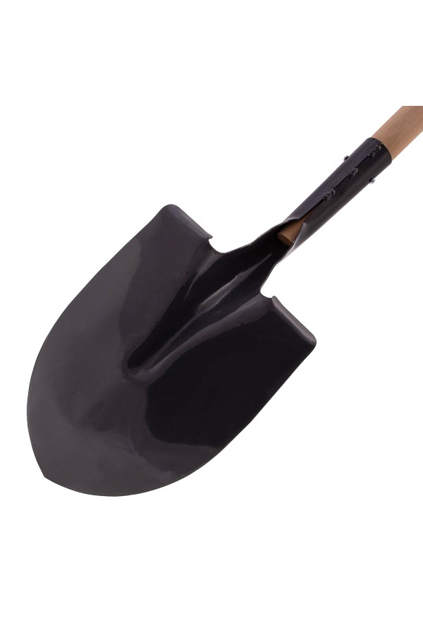 Лопата для сыпучих грузов, 215х290х1340 мм, деревянный лакированный черенок, Сибртех