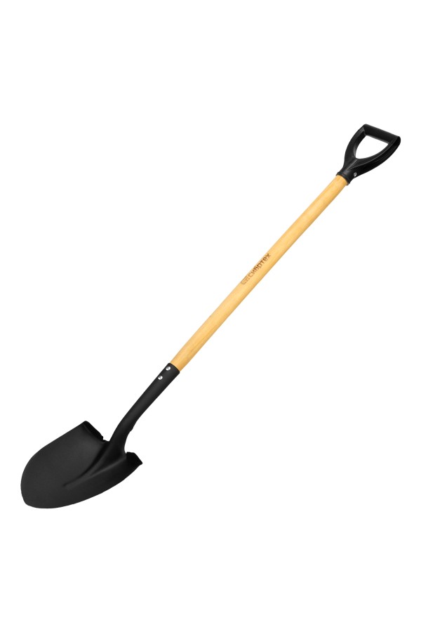 Лопата для сыпучих грузов, 215х285х1325 мм, деревянный черенок с пропиткой, Сибртех