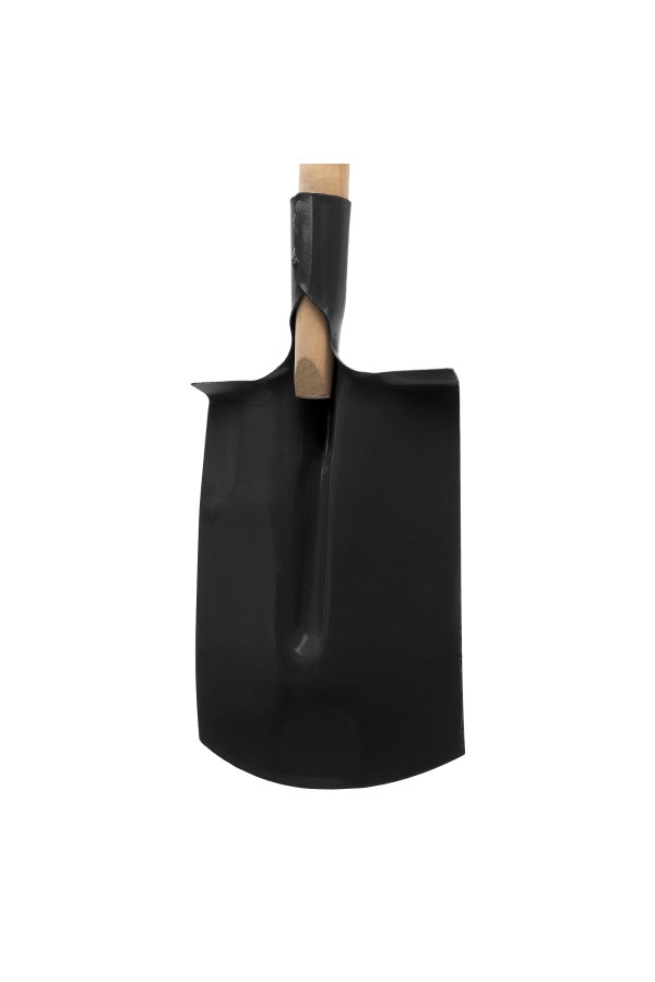 Лопата прямоугольная, 208х300х1340 мм, деревянный лакированный черенок, Сибртех