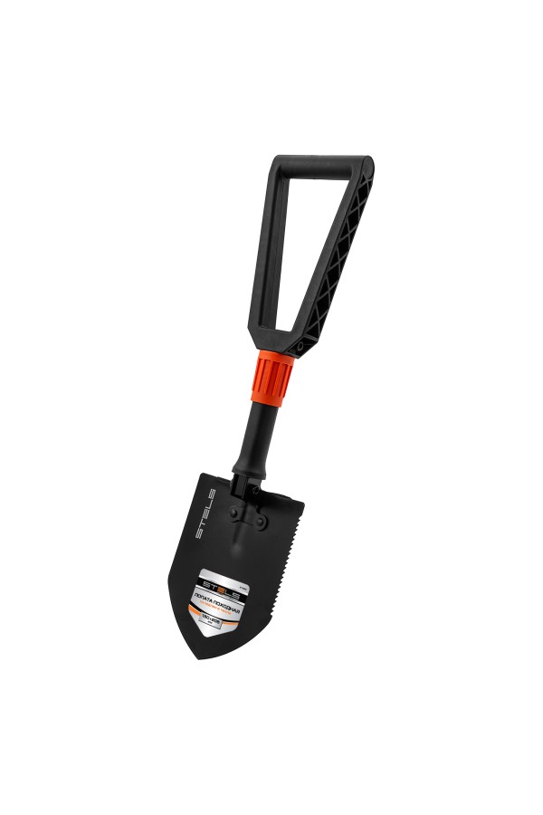 Лопата походная, 150х205х253 - 590 мм, пластик. рукоятка, складная в чехле, Stels