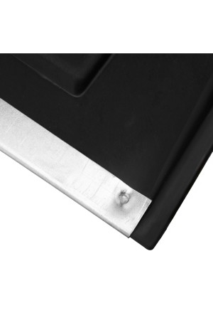 Лопата для уборки снега пластиковая, оцинкованная планка, 350х350 мм, без черенка, Россия Сибртех