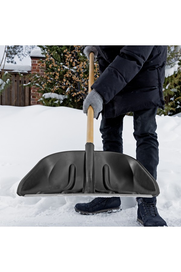 Лопата для уборки снега пластиковая PROFI, 410 х 405 мм, без черенка, Сибртех