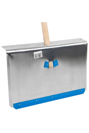 Лопата для уборки снега тротуарная, алюминиевая, 600 х 400 х 1420, деревянный черенок, Россия, Сибртех