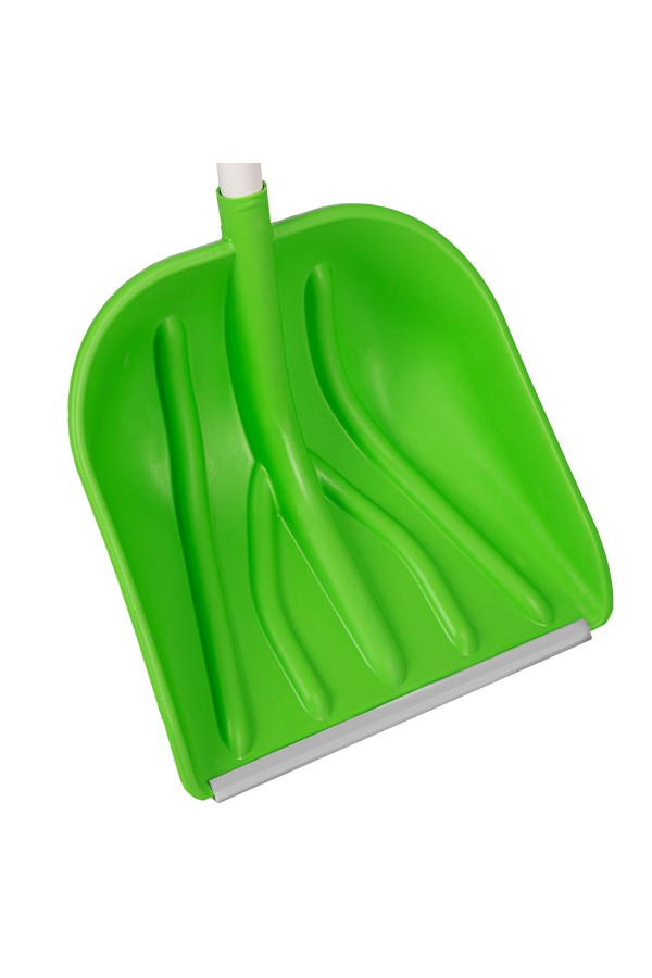 Лопата для уборки снега пластиковая Profi, 415 х 445 х 1500 мм, алюминиевый черенок, Сибртех