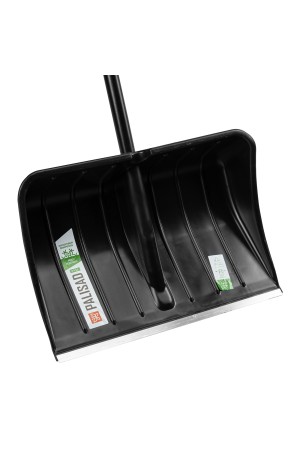 Лопата для уборки снега, полипропилен, 540х380х1400 мм, стальной черенок, BASE// Palisad