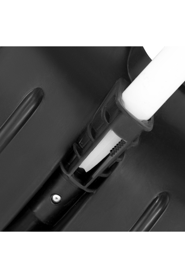 Лопата для уборки снега пластиковая, 530 х 375 х 1400 мм, алюминиевый черенок, Сибртех