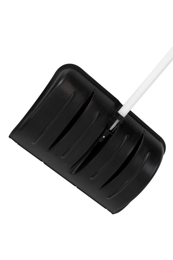 Лопата для уборки снега пластиковая, 530 х 375 х 1400 мм, алюминиевый черенок, Сибртех