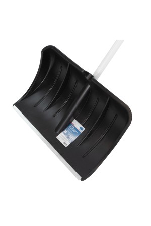 Лопата для уборки снега пластиковая, 530 х 375 х 1400 мм, алюминиевый черенок, Россия, Сибртех