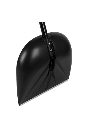 Лопата для уборки снега пластиковая, 385 х 410 х 1350 мм, алюминиевый черенок, Россия, Сибртех