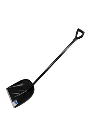 Лопата для уборки снега пластиковая, 385 х 410 х 1350 мм, алюминиевый черенок, Россия, Сибртех