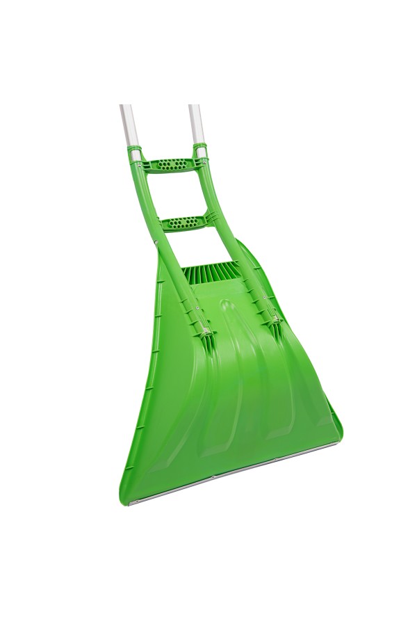 Движок для уборки снега пластиковый, 670 х 530 х 1410 мм, алюминиевая рукоятка, Сибртех