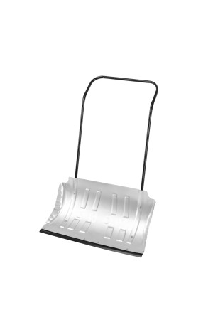 Движок для уборки снега оцинкованный, 750х420х1120 мм, усиленный, стальная рукоятка,Россия, Сибртех