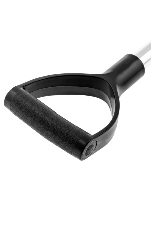 Лопата для уборки снега пластиковая, 245 х 310 х 770 - 970 мм, алюминиевый телескопический черенок, Palisad