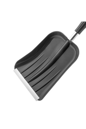 Лопата для уборки снега пластиковая, 245 х 310 х 770 - 970 мм, алюминиевый телескопический черенок, Palisad