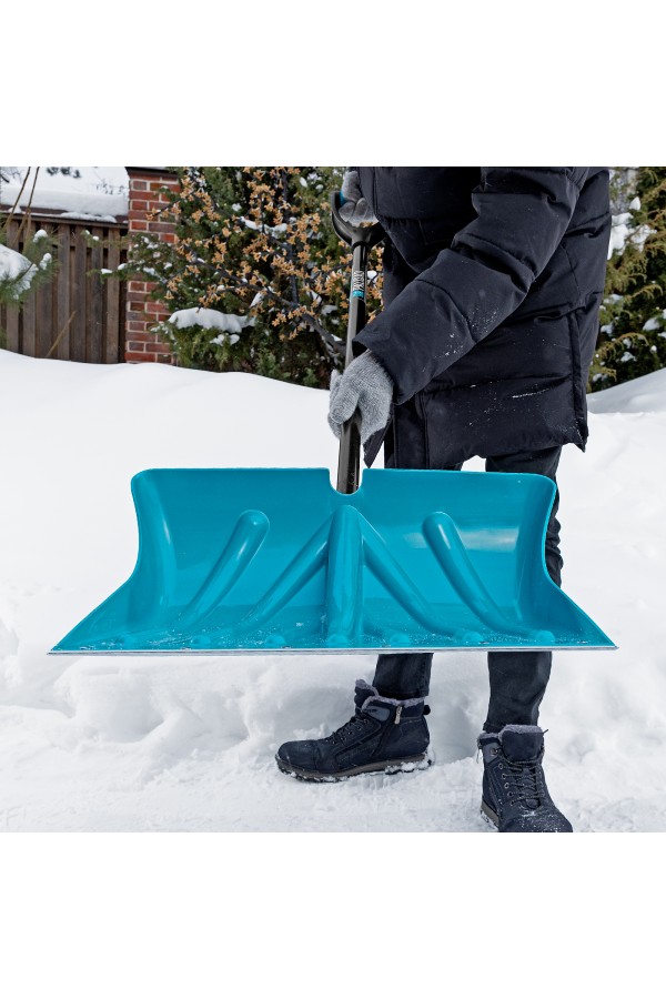 Лопата для уборки снега пластиковая Luxe, 500 х 325 х 1300 мм, металлопластиковый черенок, Palisad