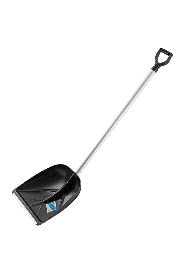 Лопата снеговая, 400 х 380 мм, алюминиевый черенок, Сибртех