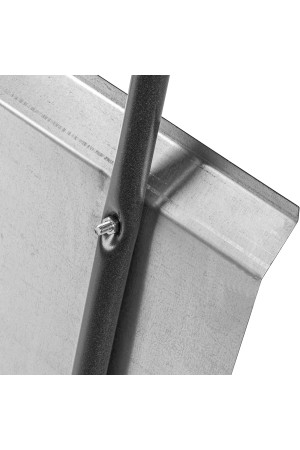 Движок для уборки снега, стальной, оцинкованный, 750 х 410 х 1100 мм, стальная рукоятка, Россия, Сибртех