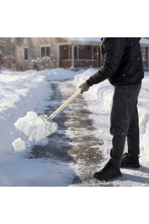 Лопата для уборки снега стальная оцинкованная, 330 х 365 мм, без черенка, Россия, Сибртех