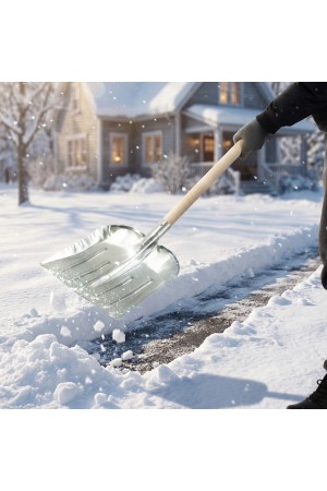 Лопата для уборки снега стальная оцинкованная, 330 х 365 мм, без черенка, Россия, Сибртех