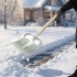 Лопата для уборки снега стальная оцинкованная, 330 х 365 мм, без черенка, Россия, Сибртех