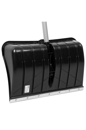 Лопата для уборки снега пластиковая, 540 х 375 х 1520 мм, стальной черенок,стальная планка, Palisad