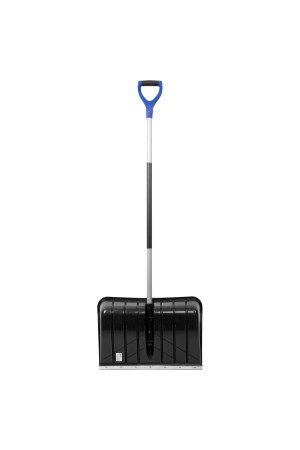 Лопата для уборки снега пластиковая, 540 х 375 х 1520 мм, стальной черенок,стальная планка, Palisad