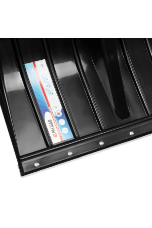 Лопата для уборки снега пластиковая, 540 х 375 х 1520 мм, стальной черенок,стальная планка, Palisad