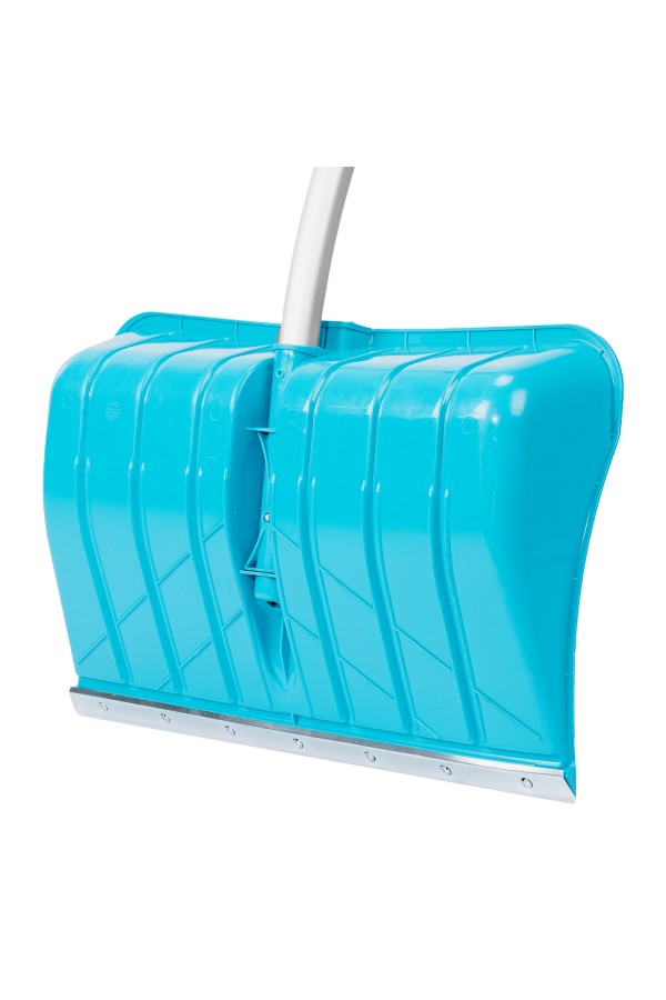 Лопата для уборки снега, полипропилен, 540х375х1420мм, алюминиевый черенок, ПВХ накладка, LUXE Palisad