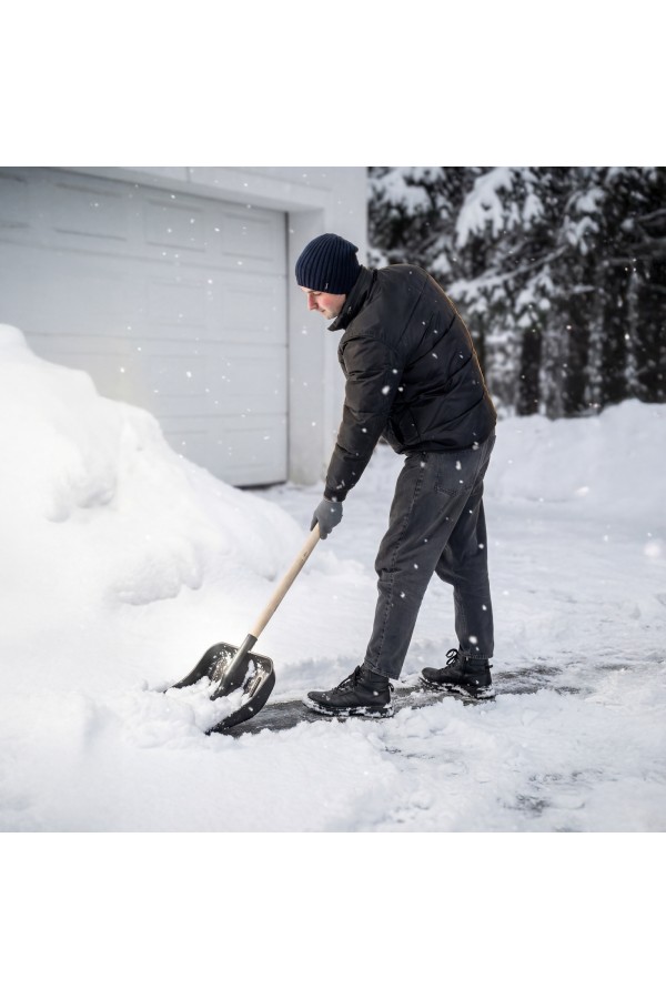 Лопата для уборки снега пластиковая, 360 х 405 мм, без черенка, Сибртех
