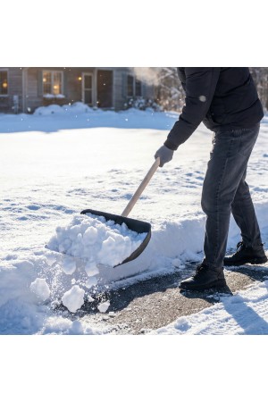 Лопата для уборки снега пластиковая, 450 х 430 мм, без черенка, Россия, Сибртех