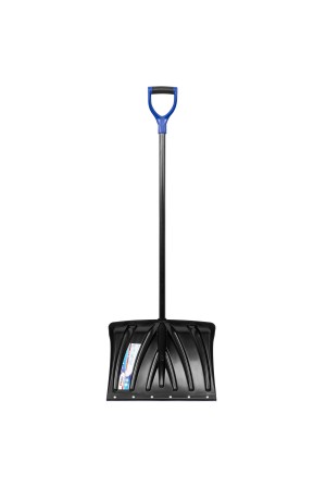 Лопата для уборки снега пластиковая, 460 х 335 х 1300 мм, металлопластиковый черенок, Palisad