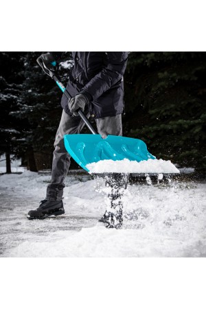 Лопата для уборки снега пластиковая Luxe,460 х 335 х 1300 мм, металлопластиковый черенок, Palisad