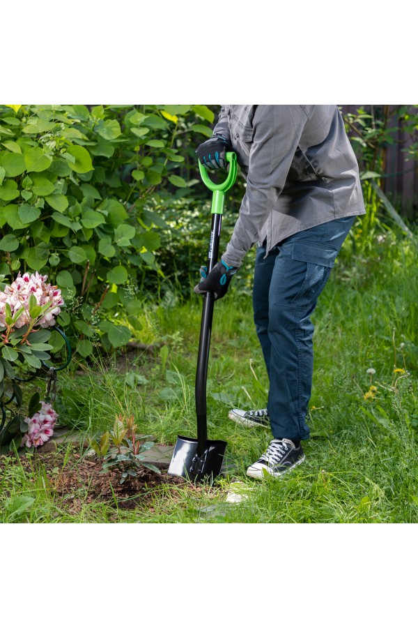 Лопата штыковая, 185х280х1190 мм, цельнометаллическая, Сибртех