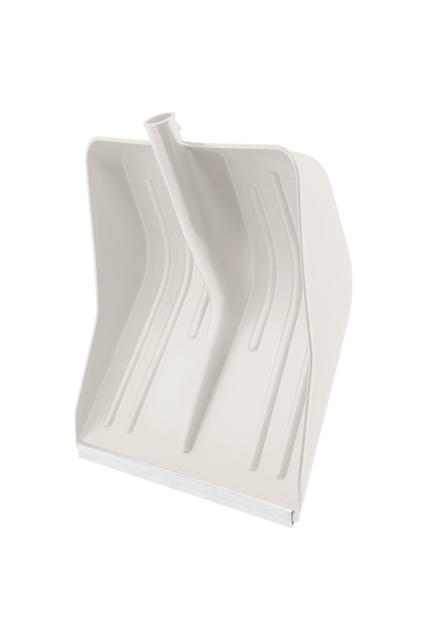 Лопата для уборки снега пластиковая, белая, 420 х 425 мм, без черенка, Сибртех