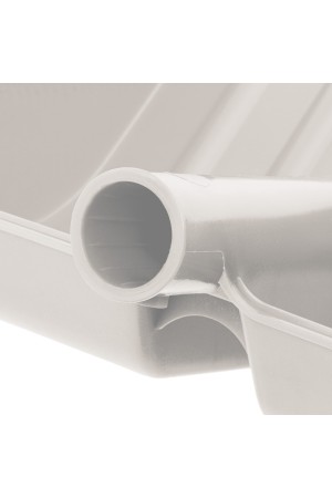 Лопата для уборки снега пластиковая, белая, 420 х 425 мм, без черенка, Россия, Сибртех