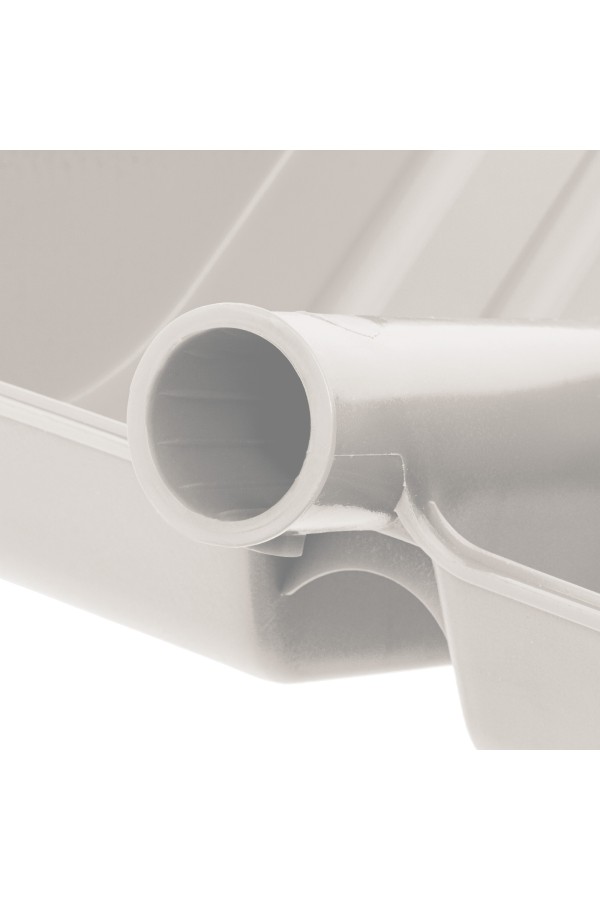 Лопата для уборки снега пластиковая, белая, 420 х 425 мм, без черенка, Сибртех