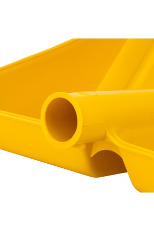 Лопата для уборки снега пластиковая, желтая, 420 х 425 мм, без черенка, Россия, Сибртех