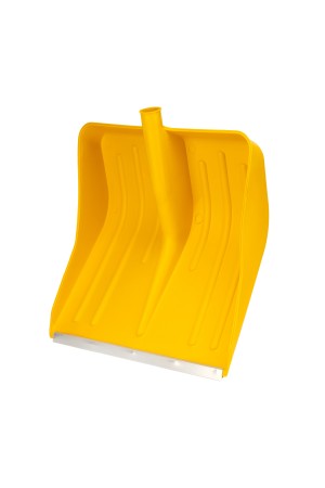 Лопата для уборки снега пластиковая, желтая, 420 х 425 мм, без черенка, Россия, Сибртех