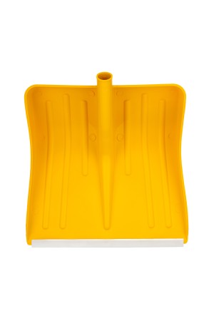 Лопата для уборки снега пластиковая, желтая, 420 х 425 мм, без черенка, Россия, Сибртех