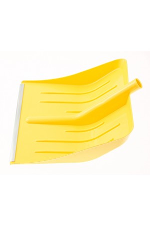 Лопата для уборки снега пластиковая, желтая, 400 х 420 мм, без черенка, Россия, Сибртех