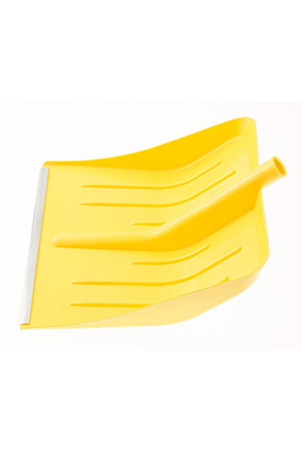 Лопата для уборки снега пластиковая, желтая, 400 х 420 мм, без черенка, Сибртех