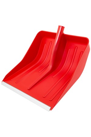 Лопата для уборки снега пластиковая, красная, 420 х 425 мм, без черенка, Россия, Сибртех