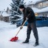 Лопата для уборки снега пластиковая, красная, 420 х 425 мм, без черенка, Россия, Сибртех