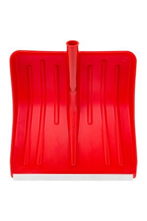 Лопата для уборки снега пластиковая, красная, 420 х 425 мм, без черенка, Россия, Сибртех