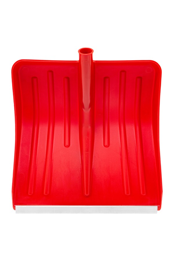 Лопата для уборки снега пластиковая, красная, 420 х 425 мм, без черенка, Сибртех