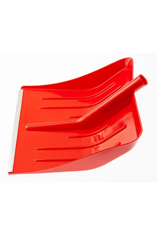 Лопата для уборки снега пластиковая, красная, 400 х 420 мм, без черенка, Сибртех