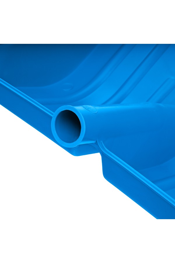 Лопата для уборки снега пластиковая, синяя, 420 х 425 мм, без черенка, Сибртех