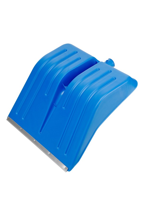 Лопата для уборки снега пластиковая, синяя, 420 х 425 мм, без черенка, Сибртех