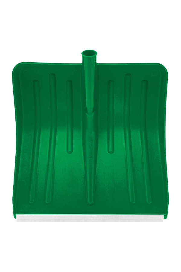 Лопата для уборки снега пластиковая, зеленая, 420 х 425 мм, без черенка, Сибртех